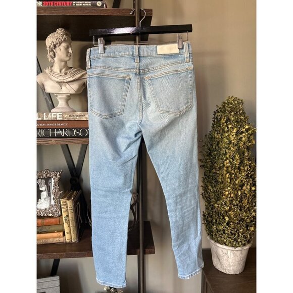 RE/DONE Originals 90s Mid Rise Ankle Crop Blue Womens Size 26 - Picture 8 of 11